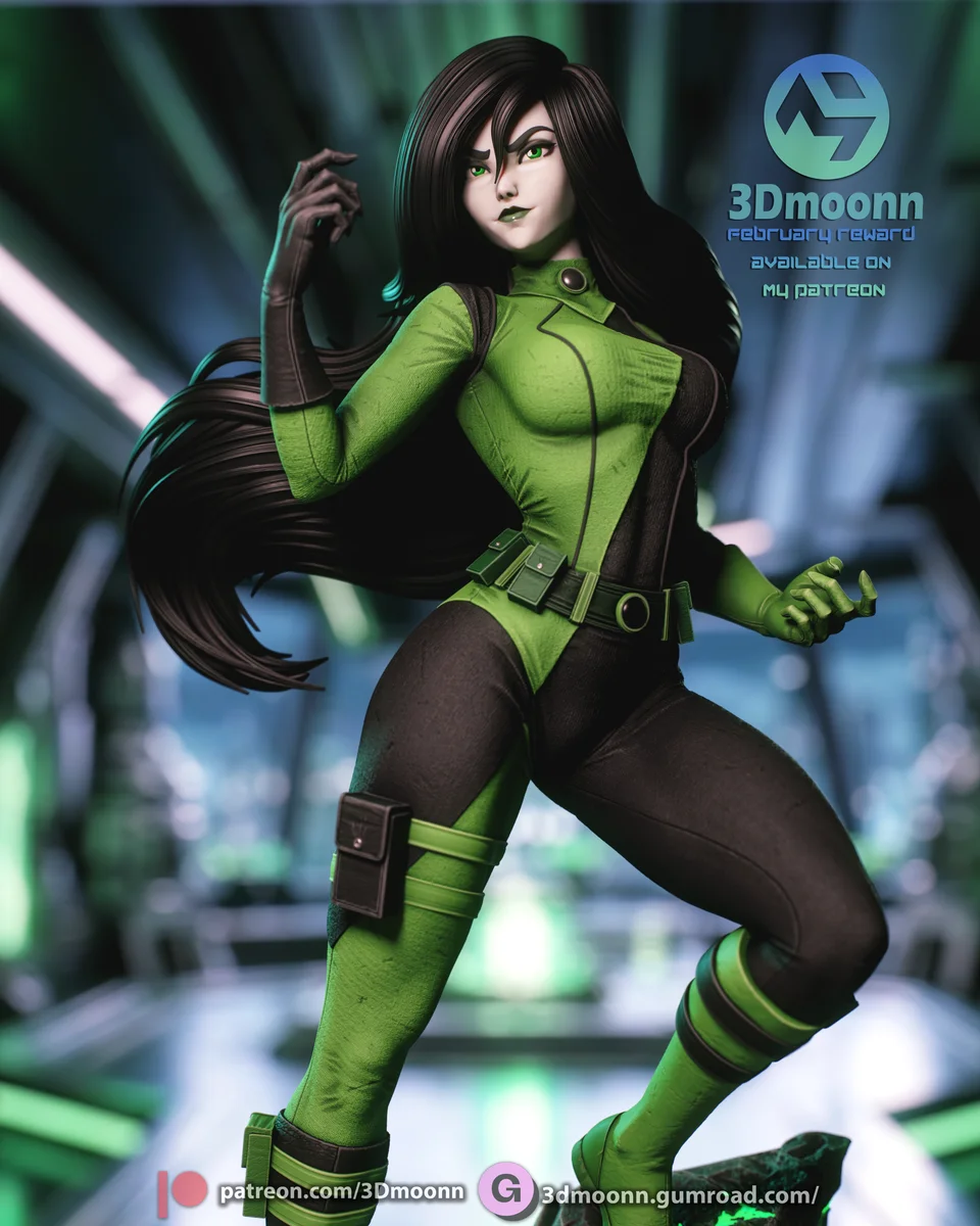 Shego | Fan Art | 3D Printed Resin Model Garage Kit | *Un-Painted* | 3DMoonn 7