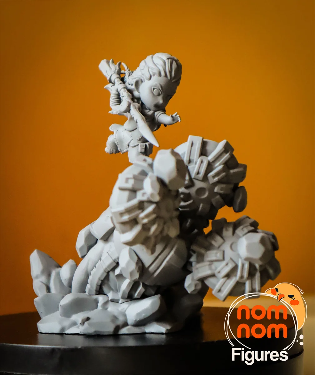 Chibi Aloy | Fan Art | 3D Printed Resin Model Garage Kit | *Un-Painted* | Nomnom 4