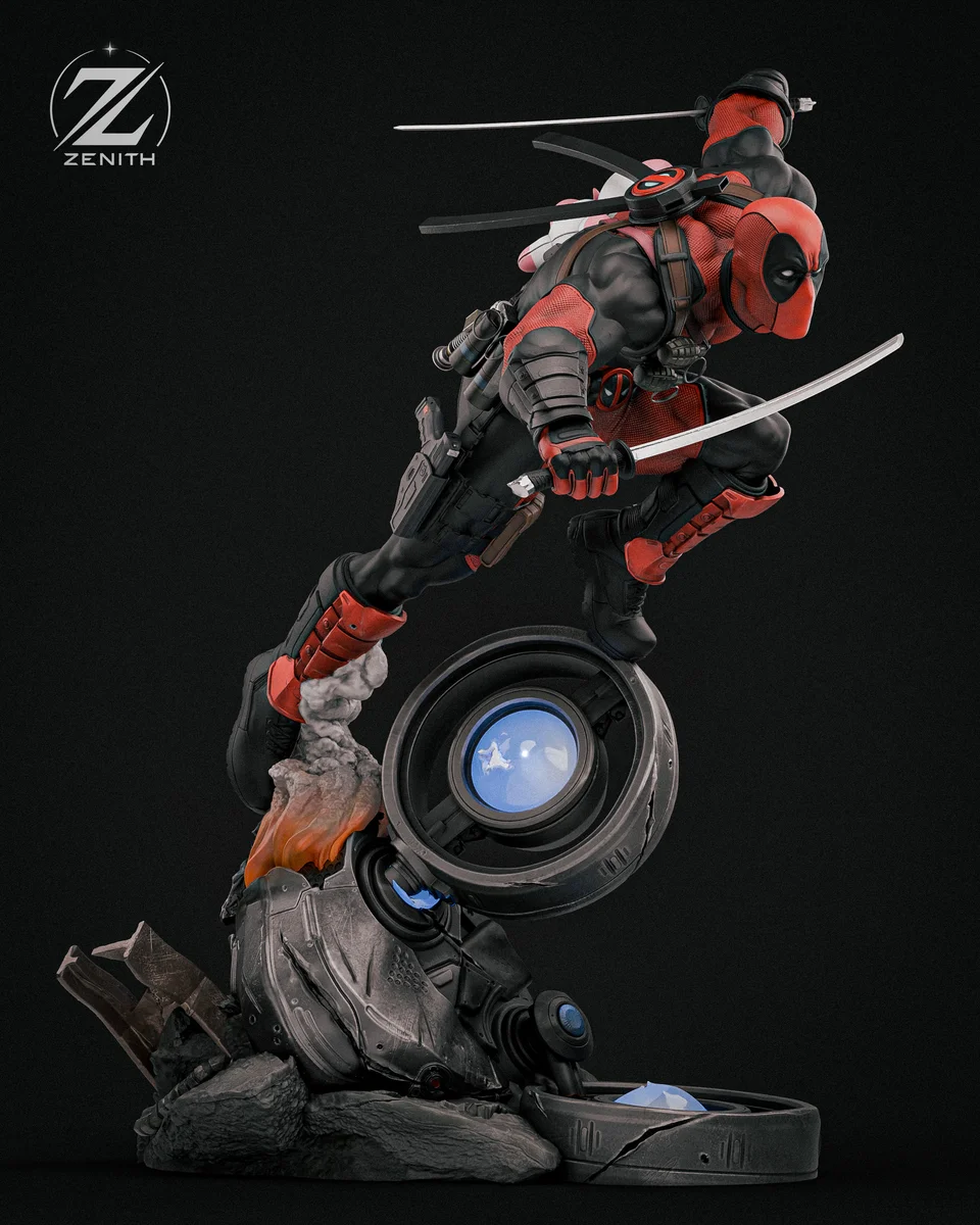 Deadpool | Fan Art | 3D Printed Resin Model Garage Kit | *Un-Painted* | Zenith Studios 6