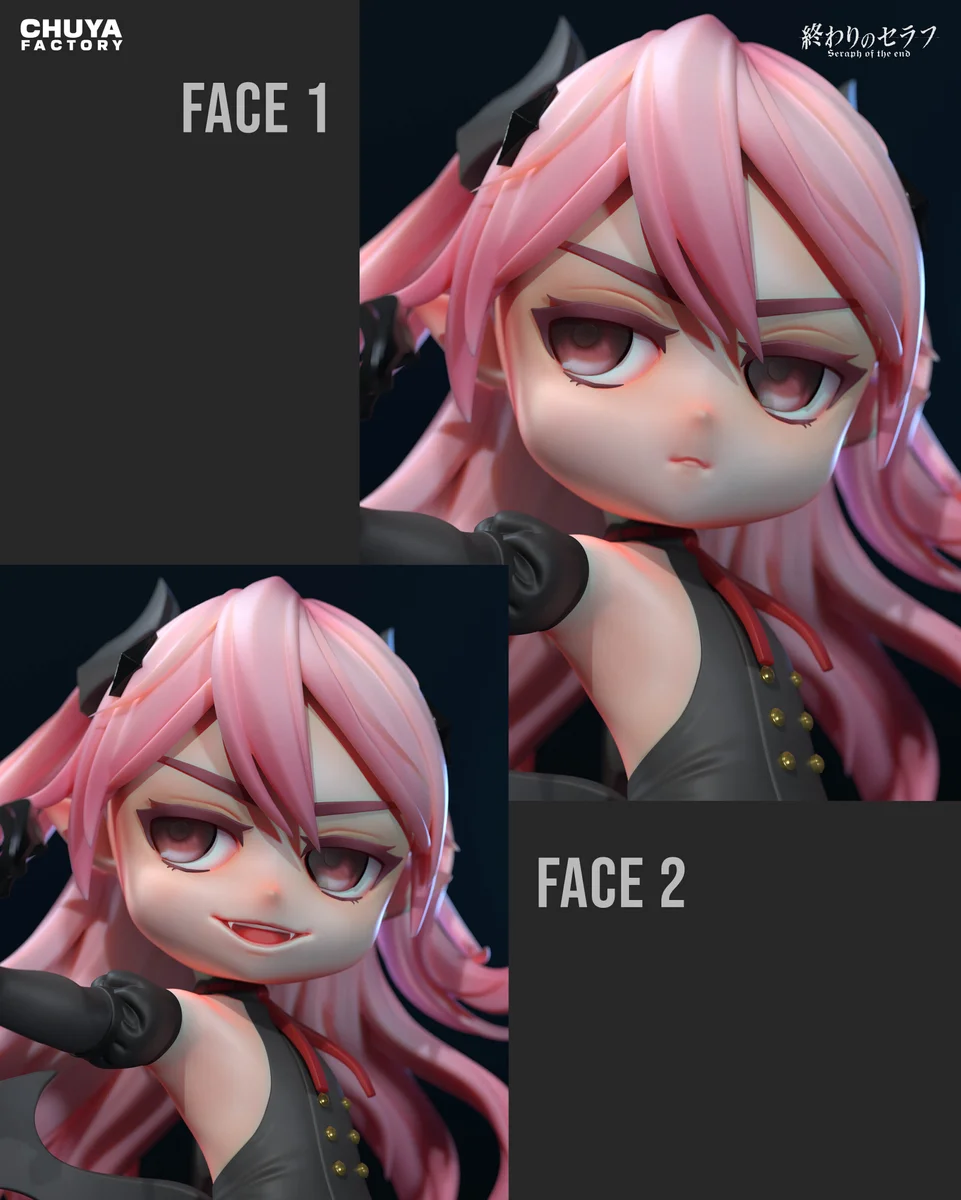 Chibi Krul Tepes | Fan Art | 3D Printed Resin Model Garage Kit | *Un-Painted* | Chuya Factory 14