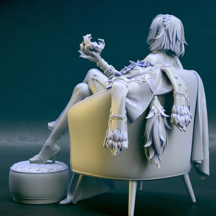 Yelan | Fan Art | 3D Printed Resin Model Garage Kit | *Un-Painted* | Chuya Factory 12