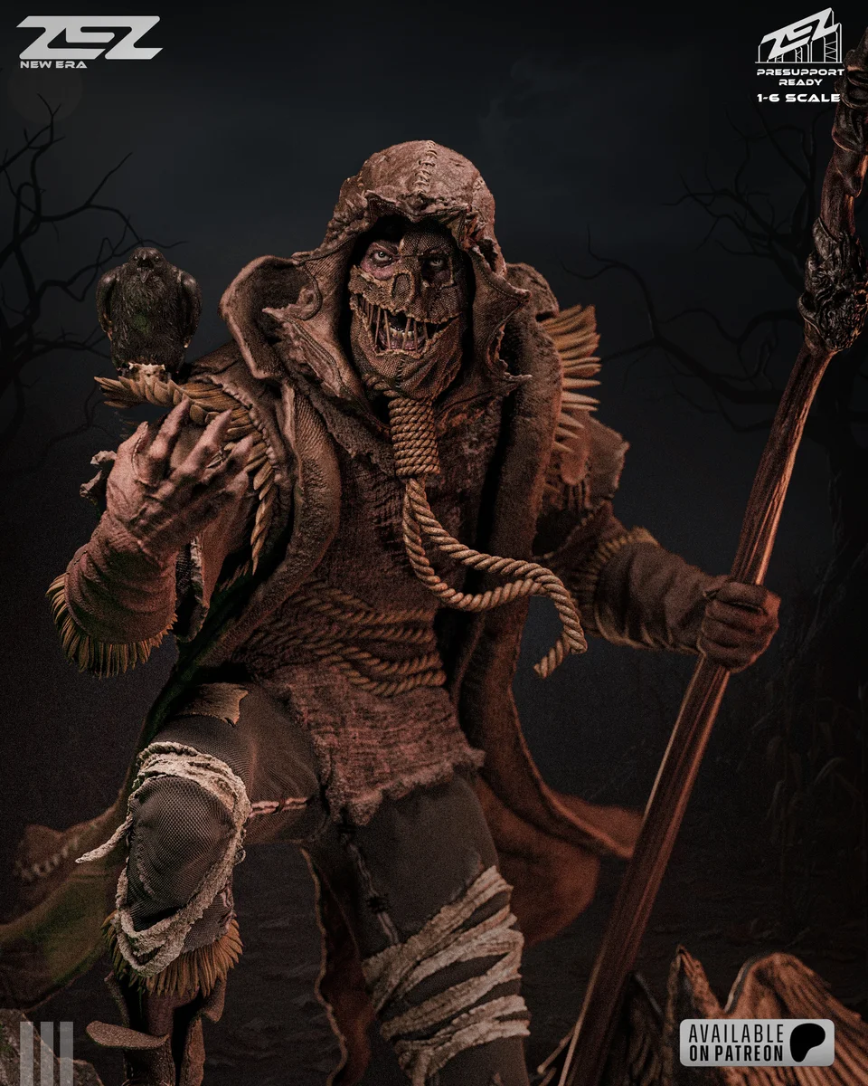 Scarecrow | Fan Art | 3D Printed Resin Model Garage Kit | *Un-Painted* | ZEZ Studio 8
