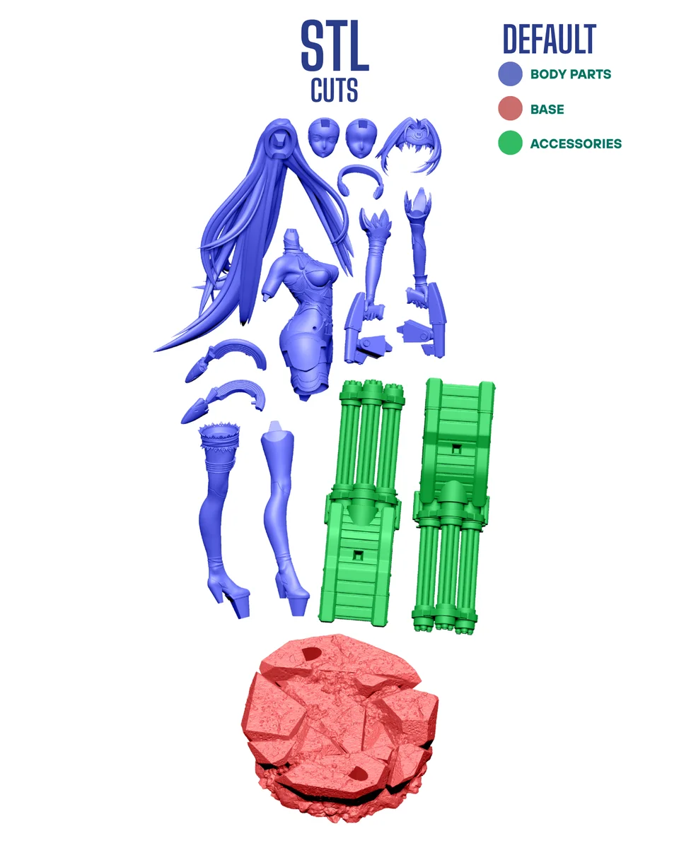 KOS-MOS | Fan Art | 3D Printed Resin Model Garage Kit | *Un-Painted* | Chuya Factory 12