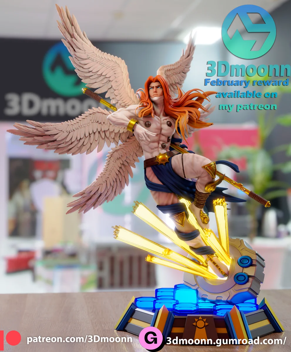 Angemon | Fan Art | 3D Printed Resin Model Garage Kit | *Un-Painted* | 3DMoonn 4