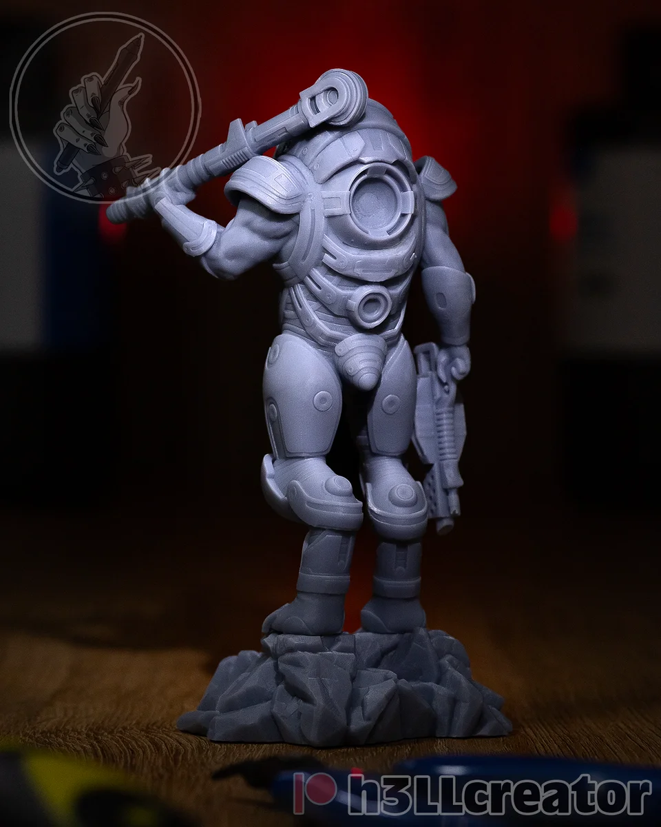 Grunt | Fan Art | 3D Printed Resin Model Garage Kit | *Un-Painted* | H3LL Creator 11