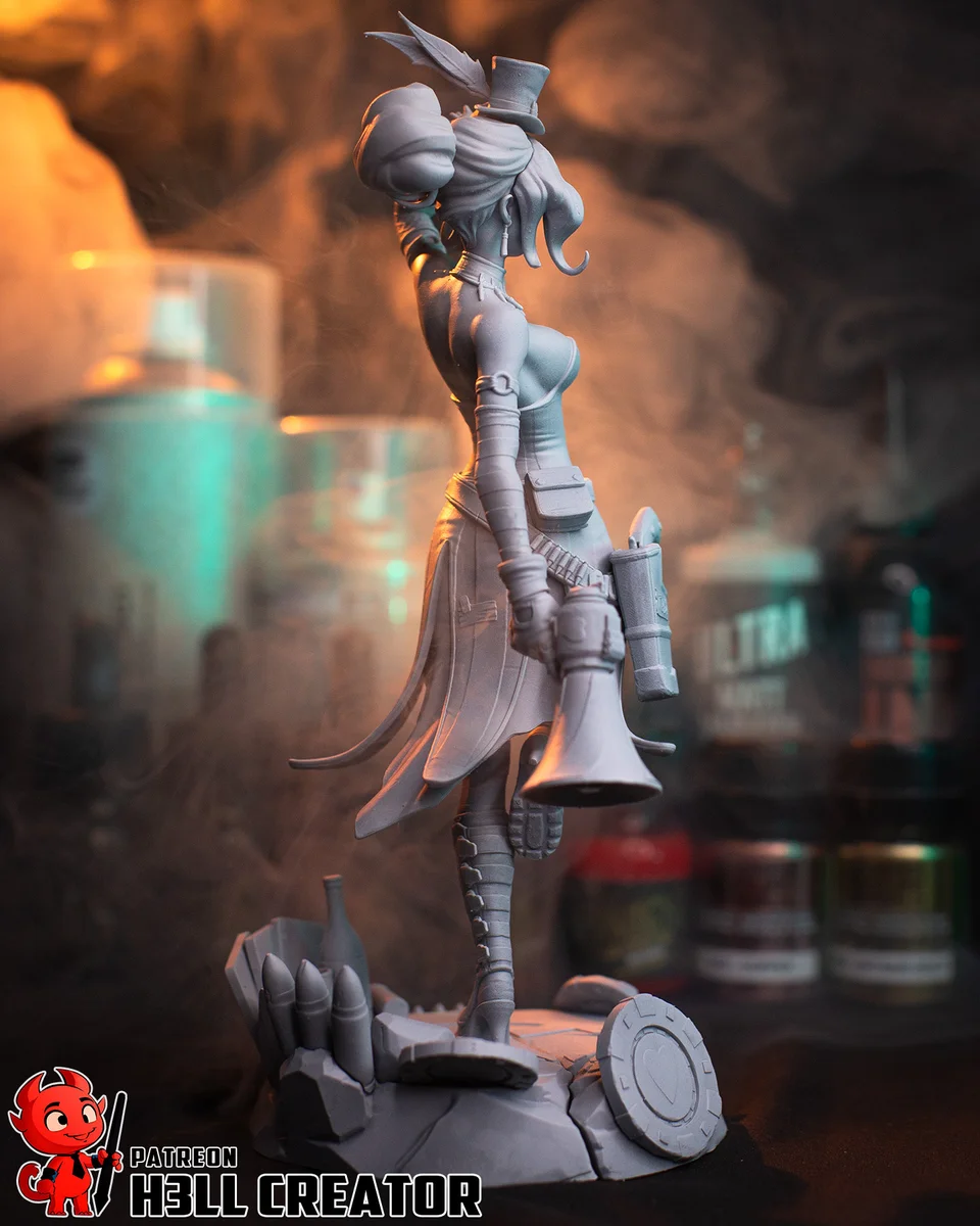 Mad Moxxi | Fan Art | 3D Printed Resin Model Garage Kit | *Un-Painted* | H3LL Creator 11