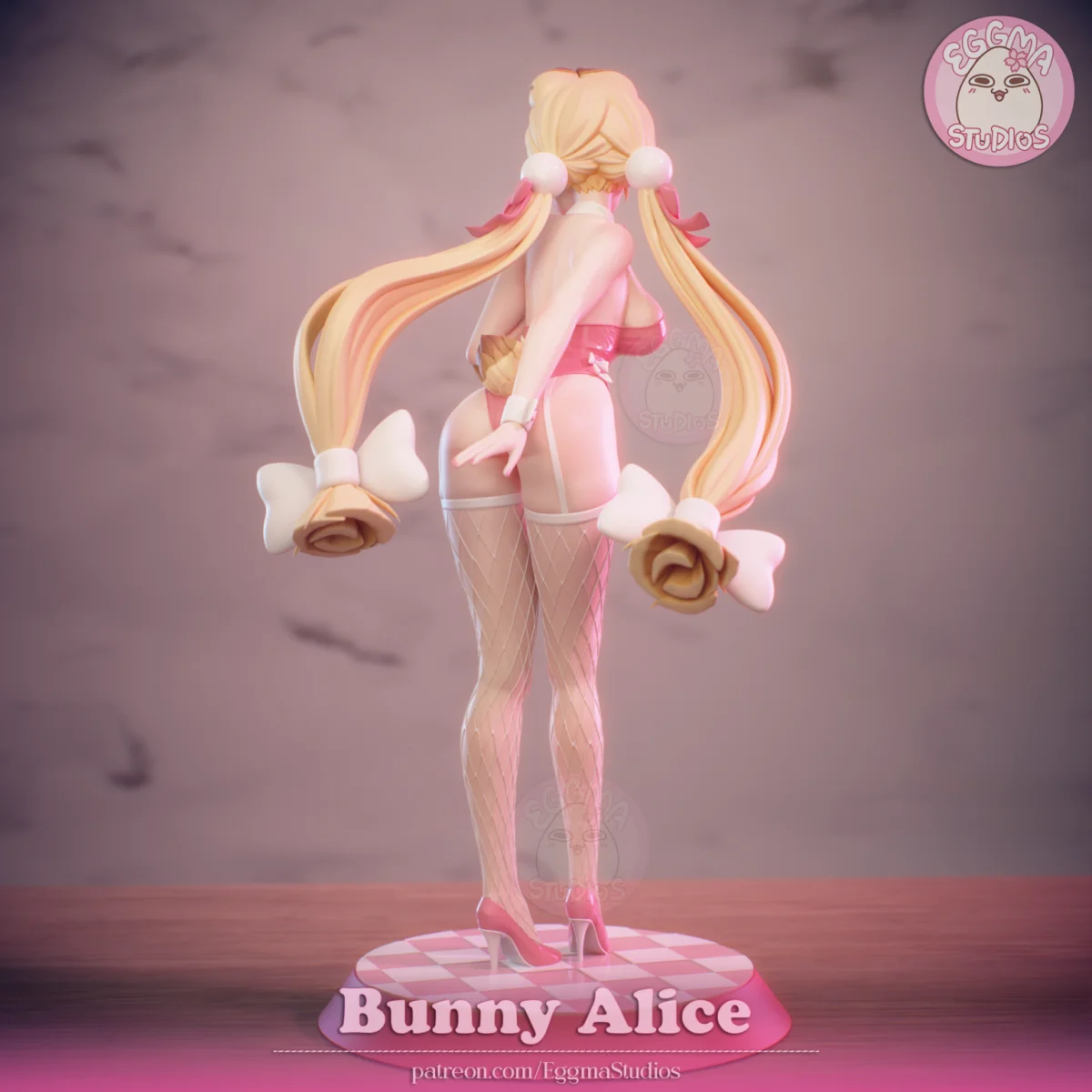 Alice - Bunny | Fan Art | 3D Printed Resin Model Garage Kit | *Un-Painted* | EggmaStudios 4