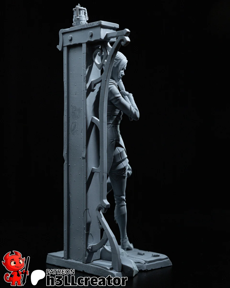 Caitlyn | Fan Art | 3D Printed Resin Model Garage Kit | *Un-Painted* | H3LL Creator 10