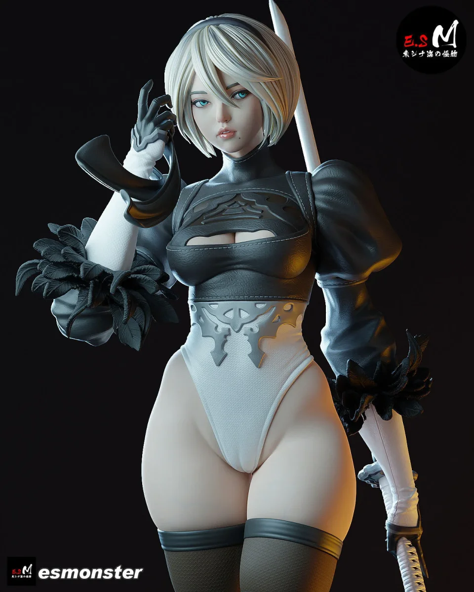 Android Girl | Fan Art | 3D Printed Resin Model Garage Kit | *Un-Painted* | ES Monster 2
