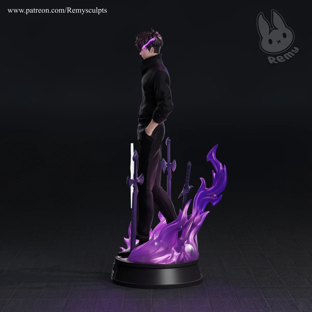 Sun Jin Woo | Fan Art | 3D Printed Resin Model Garage Kit | *Un-Painted* | Remy Sculpts 3