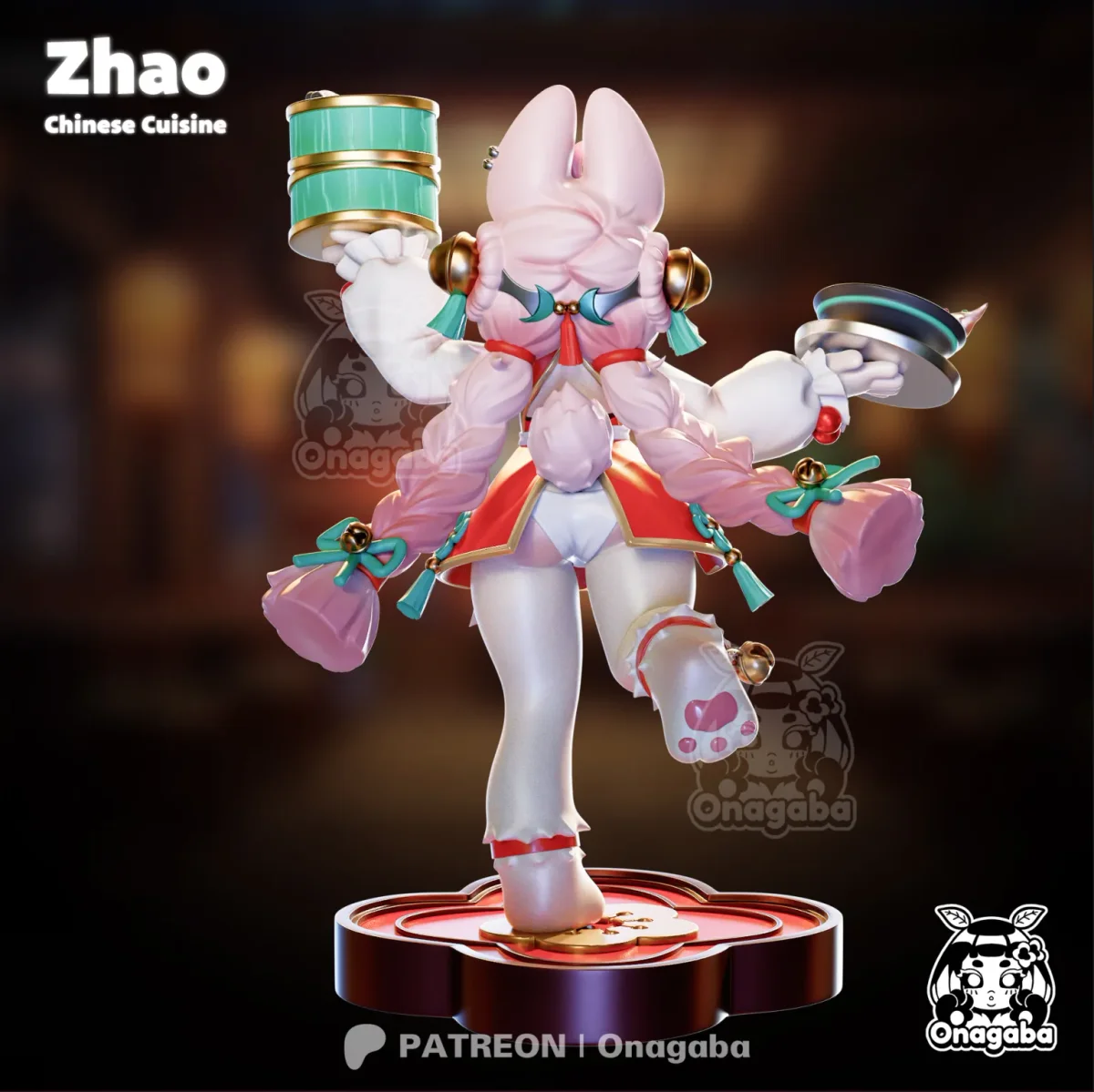 Zhao Chinese Cuisine | Fan Art | 3D Printed Resin Model Garage Kit | *Un-Painted* | ONAGABA 11
