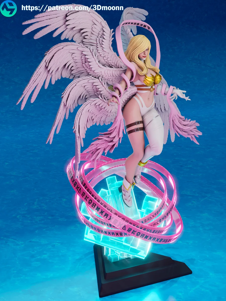 Angewomon | Fan Art | 3D Printed Resin Model Garage Kit | *Un-Painted* | 3DMoonn 4