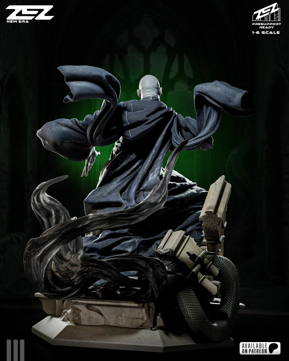 Voldemort | Fan Art | 3D Printed Resin Model Garage Kit | *Un-Painted* | ZEZ Studio 3