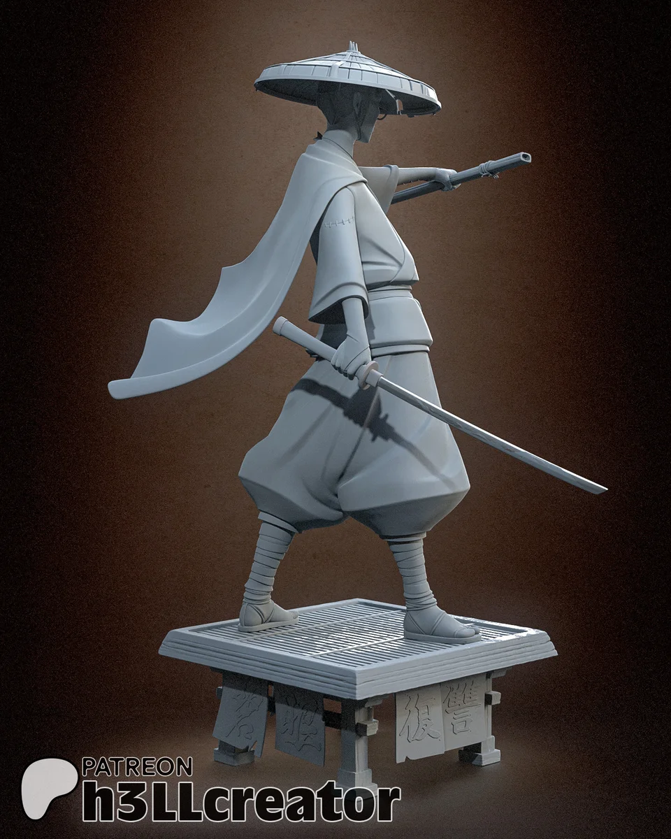 Mizu | Fan Art | 3D Printed Resin Model Garage Kit | *Un-Painted* | H3LL Creator 9
