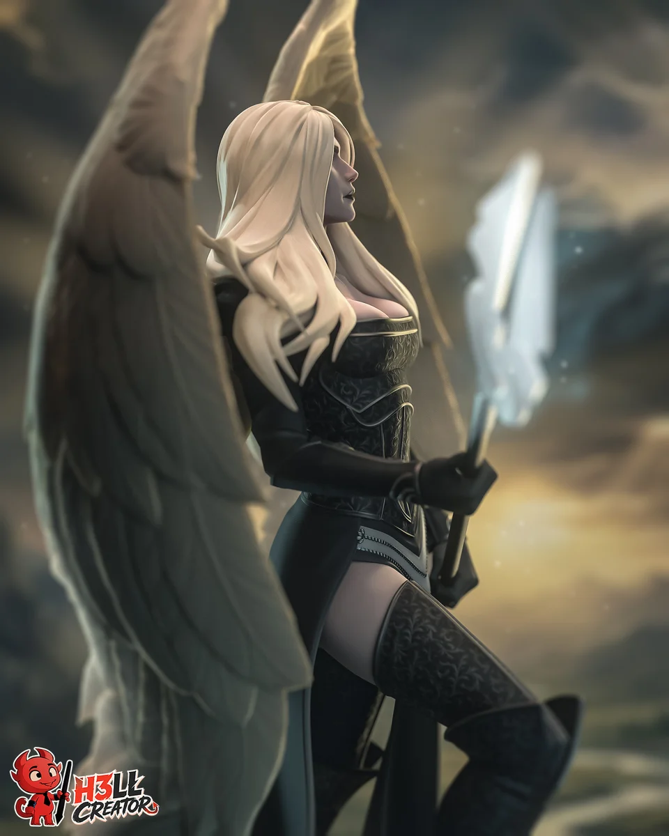 Avacyn | Fan Art | 3D Printed Resin Model Garage Kit | *Un-Painted* | H3LL Creator 6
