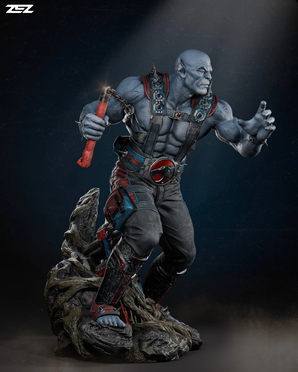 Panthro | Fan Art | 3D Printed Resin Model Garage Kit | *Un-Painted* | ZEZ Studio 4