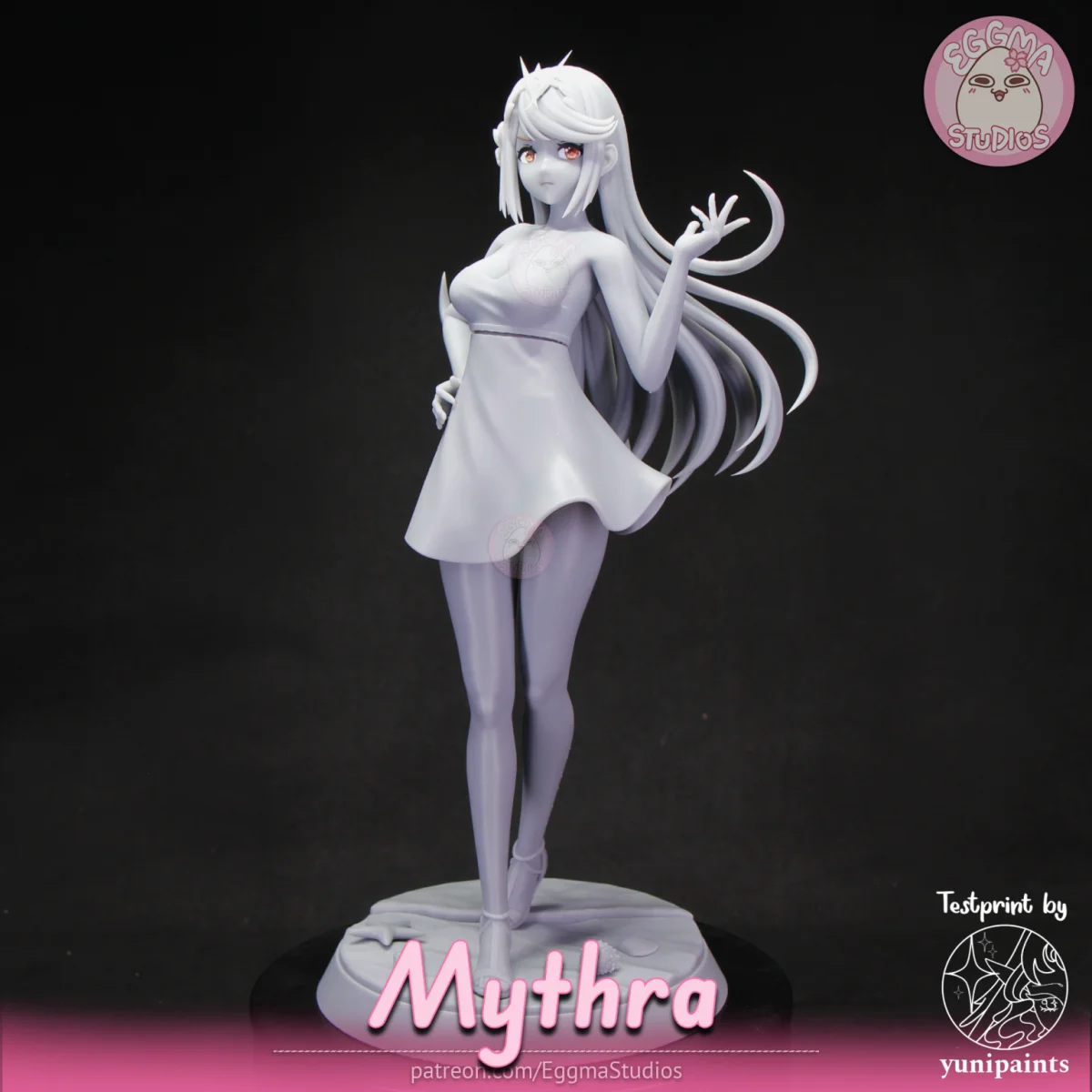 Mythra | Fan Art | 3D Printed Resin Model Garage Kit | *Un-Painted* | EggmaStudios 17