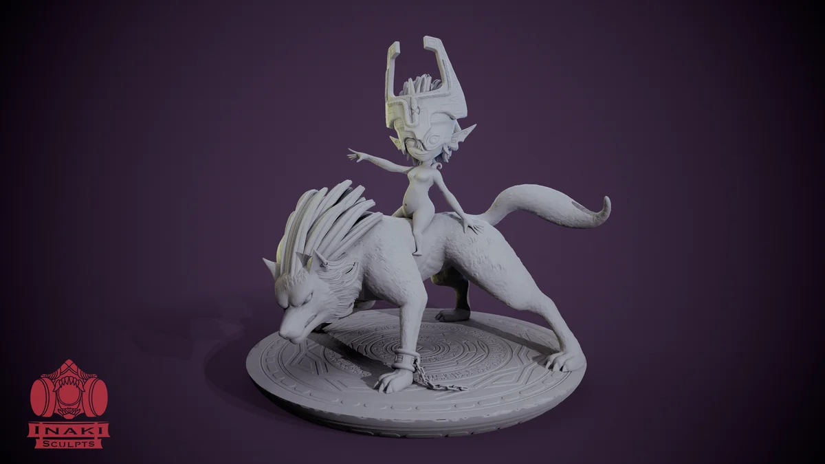 Midna | Fan Art | 3D Printed Resin Model Garage Kit | *Un-Painted* | Inaki Sculpts 4