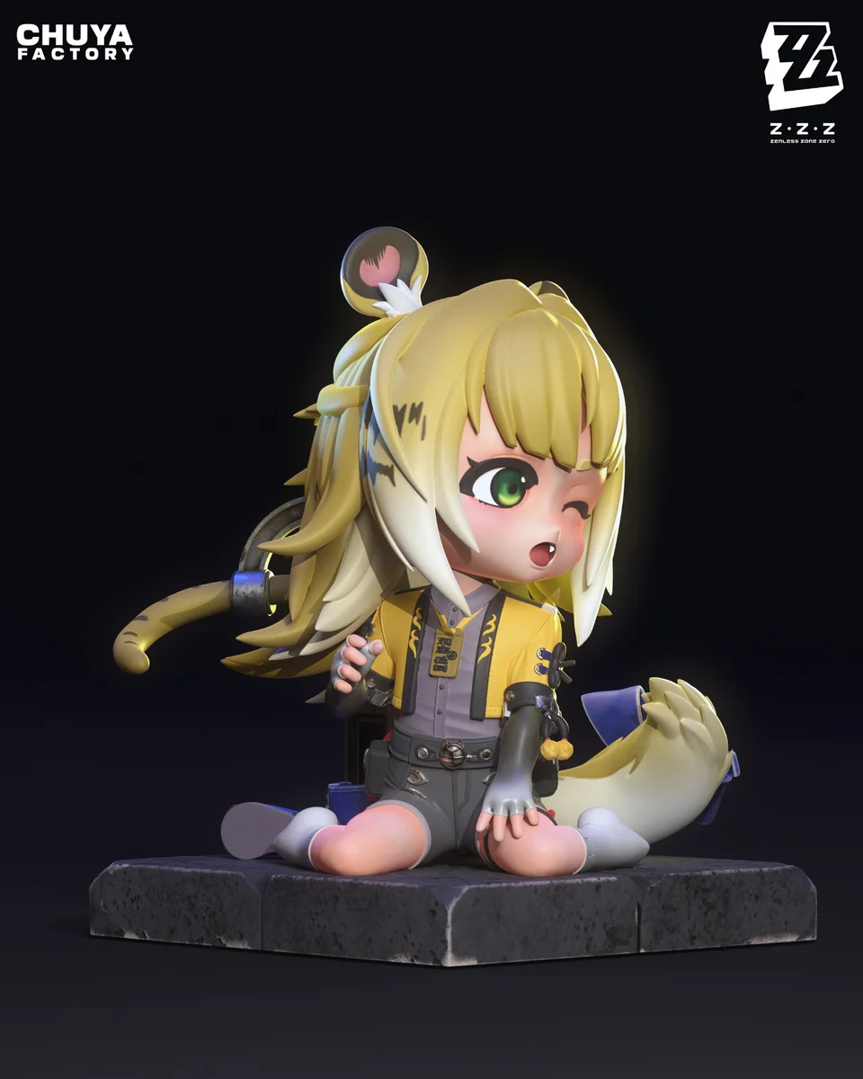 Chibi Ju Fufu | Fan Art | 3D Printed Resin Model Garage Kit | *Un-Painted* | Chuya Factory 3