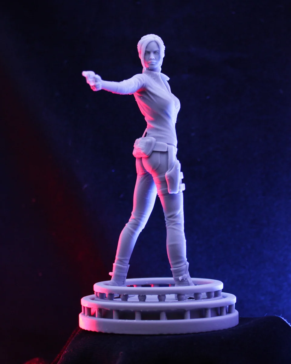 Claire Redfield v2 | Fan Art | 3D Printed Resin Model Garage Kit | *Un-Painted* | H3LL Creator 3