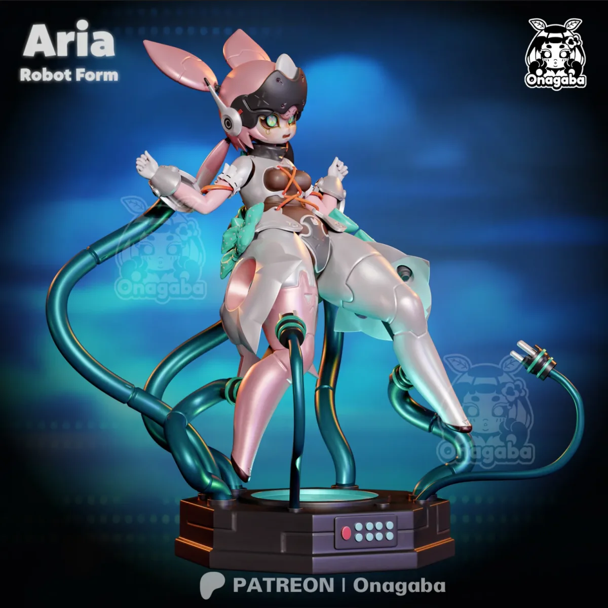 Aria Robot Form | Fan Art | 3D Printed Resin Model Garage Kit | *Un-Painted* | ONAGABA 16