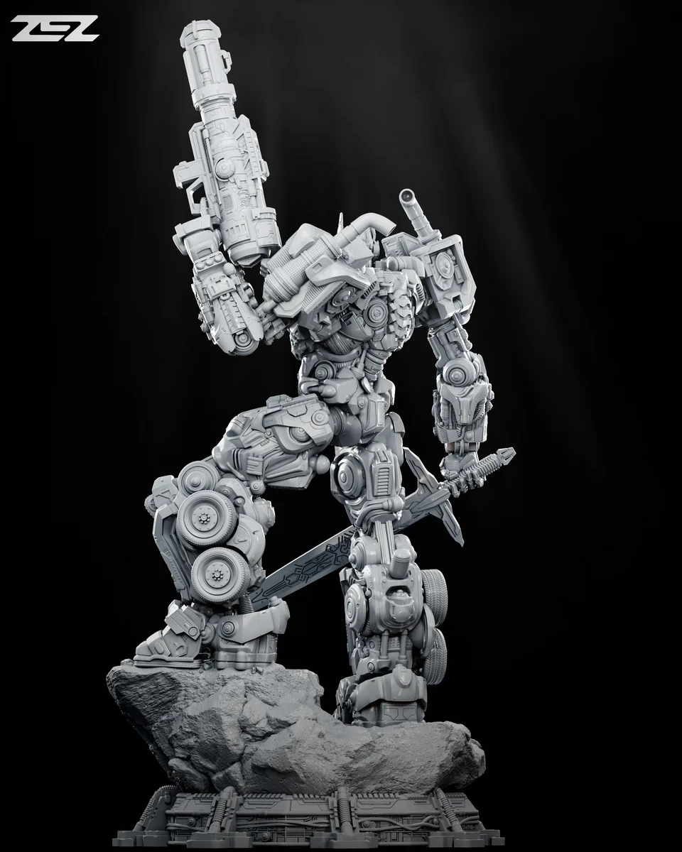 Optimus Prime | Fan Art | 3D Printed Resin Model Garage Kit | *Un-Painted* | ZEZ Studio 3
