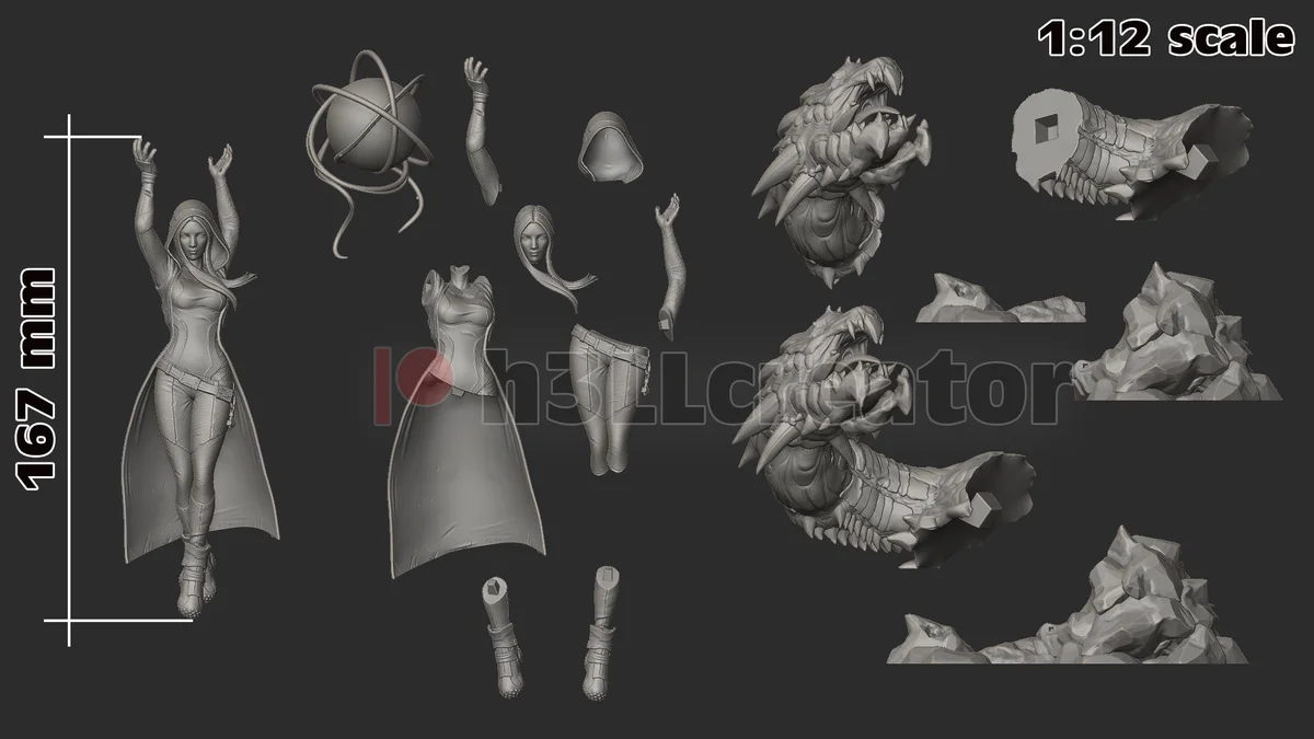 Maya | Fan Art | 3D Printed Resin Model Garage Kit | *Un-Painted* | H3LL Creator 11