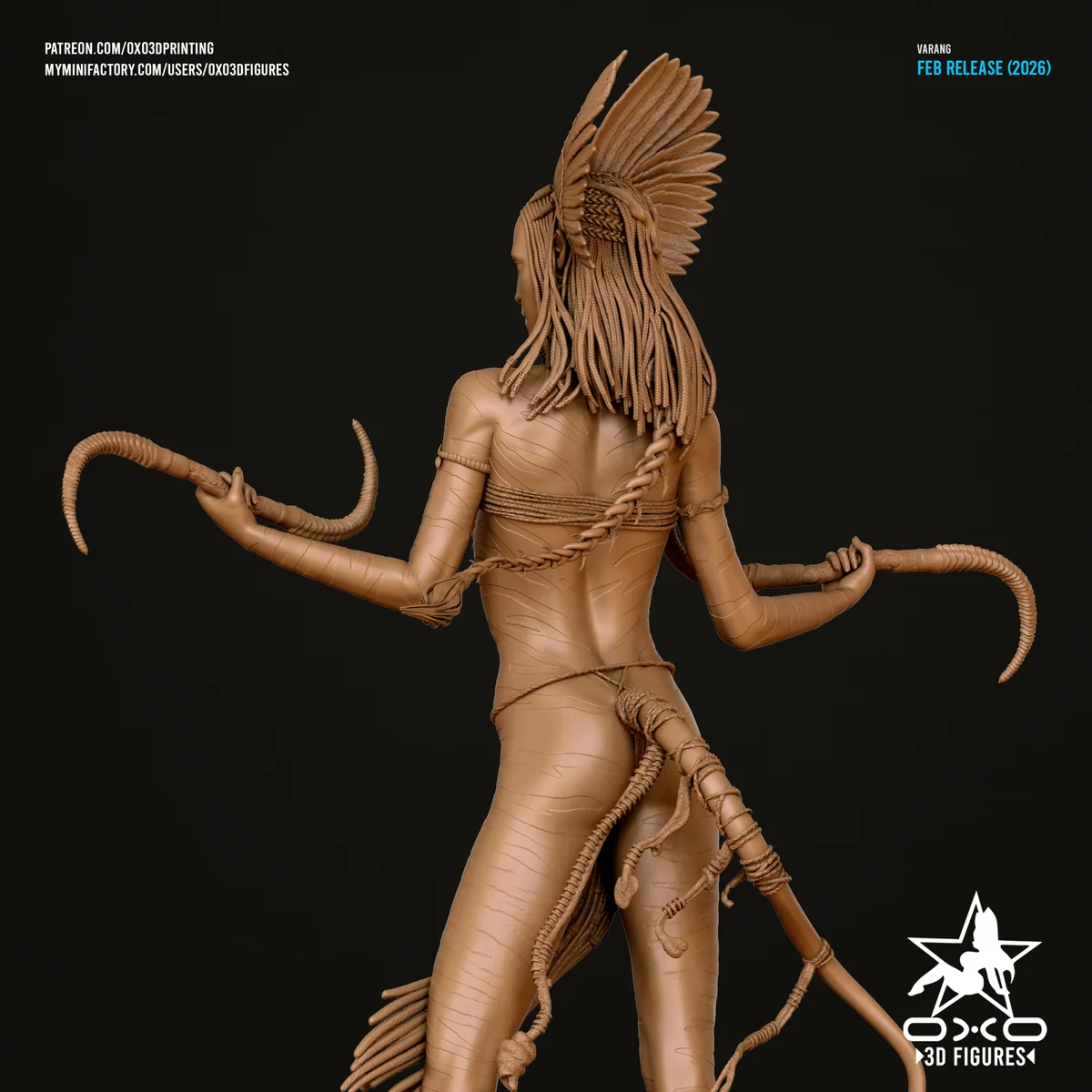 Varang | Fan Art | 3D Printed Resin Model Garage Kit | *Un-Painted* | OXO3D 6