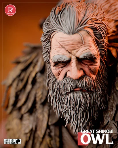 Great Shinobi Owl | Fan Art | 3D Printed Resin Model Garage Kit | *Un-Painted* | Rechtag 9