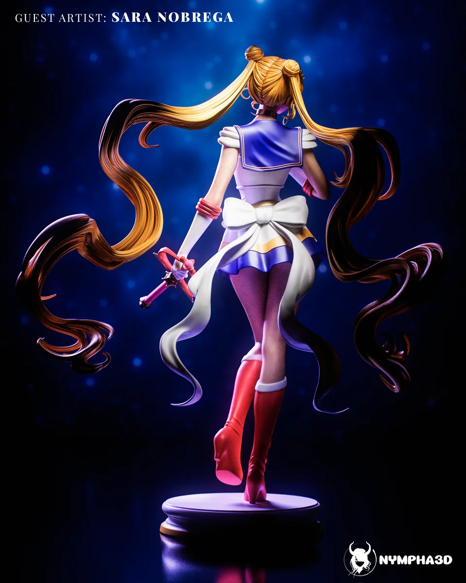 Sailor Moon | Fan Art | 3D Printed Resin Model Garage Kit | *Un-Painted* | Nympha3D 4