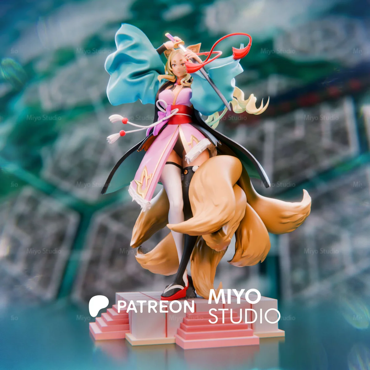 Yasaka | Fan Art | 3D Printed Resin Model Garage Kit | *Un-Painted* | MiyoStudio 3