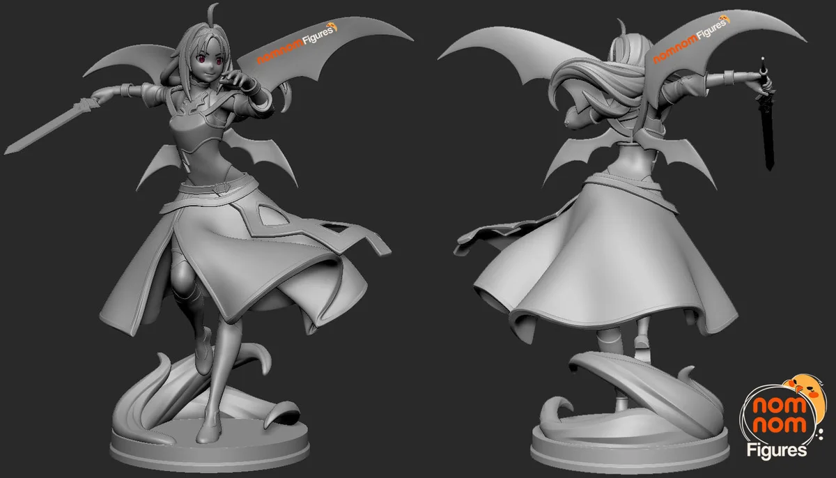 Yuuki Konno | Fan Art | 3D Printed Resin Model Garage Kit | *Un-Painted* | Nomnom 6