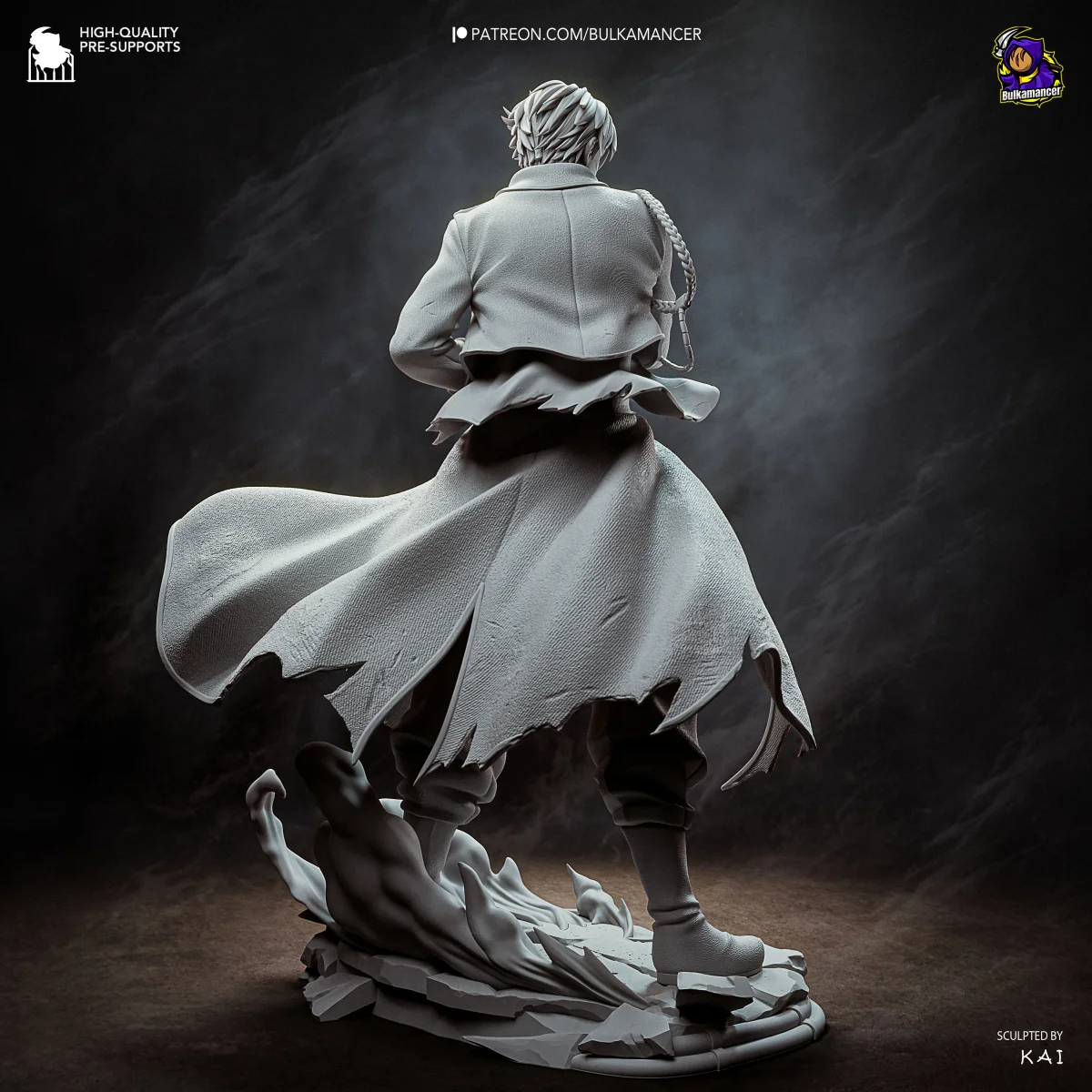 Singed Roy Mustang | Fan Art | 3D Printed Resin Model Garage Kit | *Un-Painted* | Bulkamancer 6