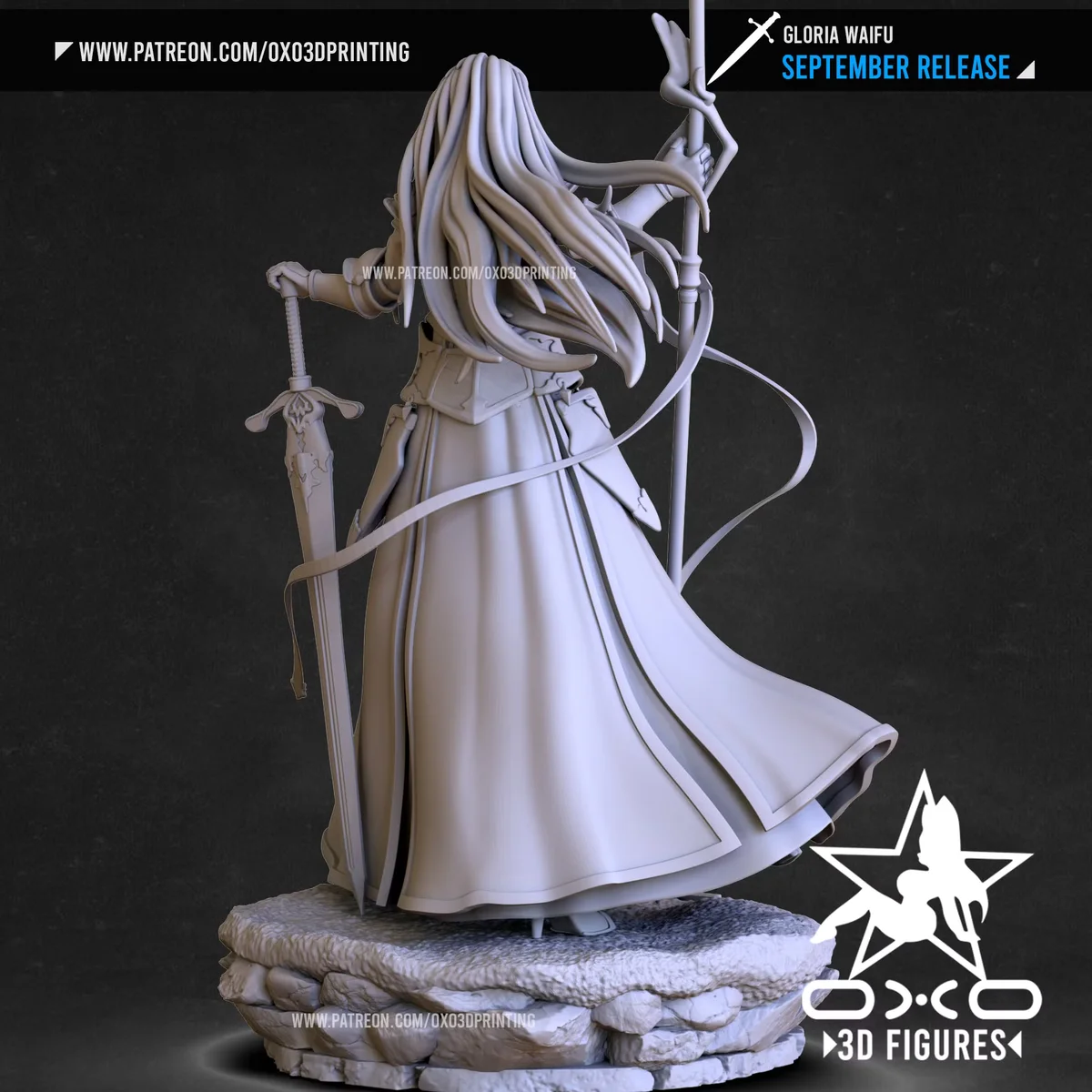 Gloria | Fan Art | 3D Printed Resin Model Garage Kit | *Un-Painted* | OXO3D 6