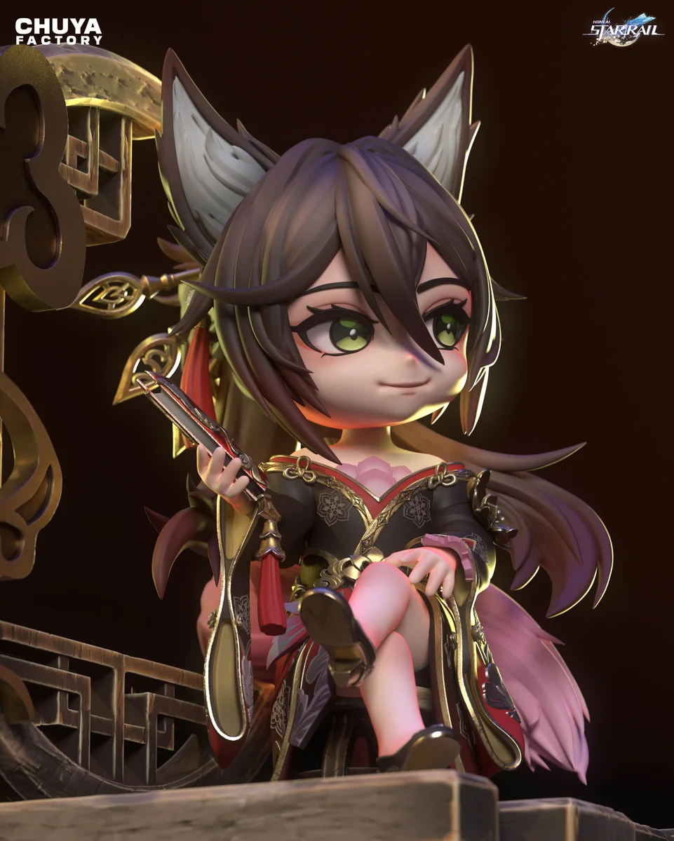 Chibi Tingyun | Fan Art | 3D Printed Resin Model Garage Kit | *Un-Painted* | Chuya Factory 5