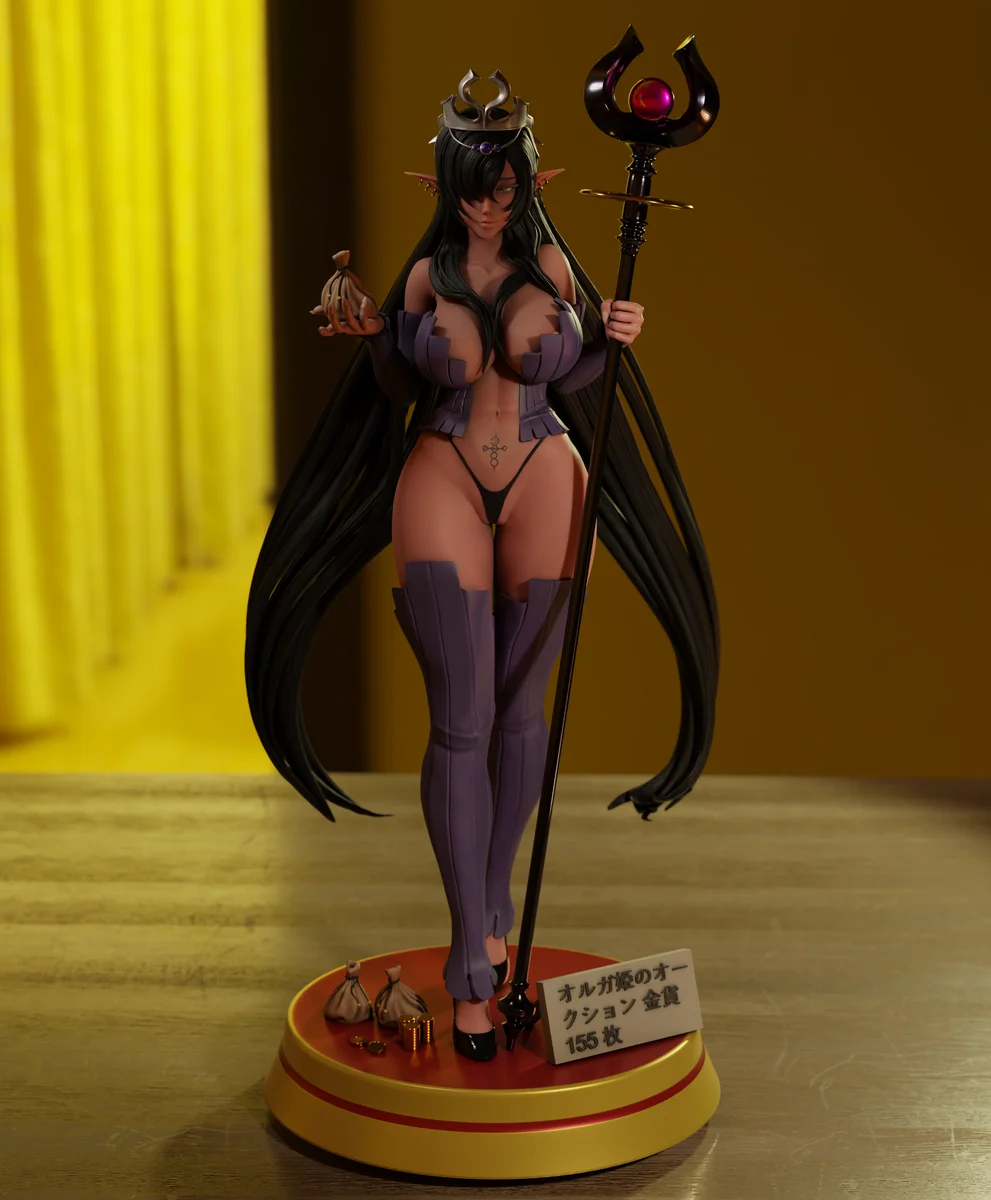Olga Kuroinu | Fan Art | 3D Printed Resin Model Garage Kit | *Un-Painted* | Momoji 3