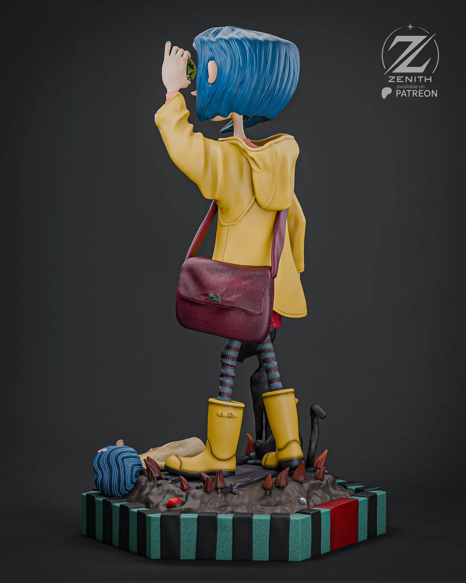 Coraline | Fan Art | 3D Printed Resin Model Garage Kit | *Un-Painted* | Zenith Studios 3