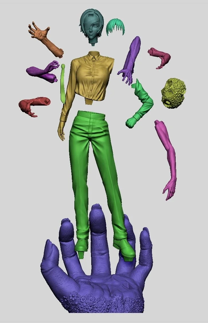 Ghost Lady | Fan Art | 3D Printed Resin Model Garage Kit | *Un-Painted* | Il Paddyy 4