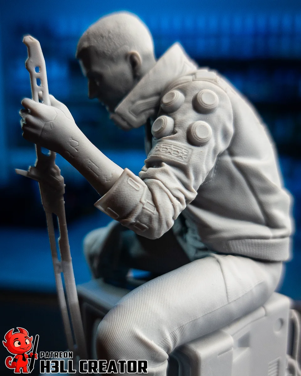 Male V | Fan Art | 3D Printed Resin Model Garage Kit | *Un-Painted* | H3LL Creator 11