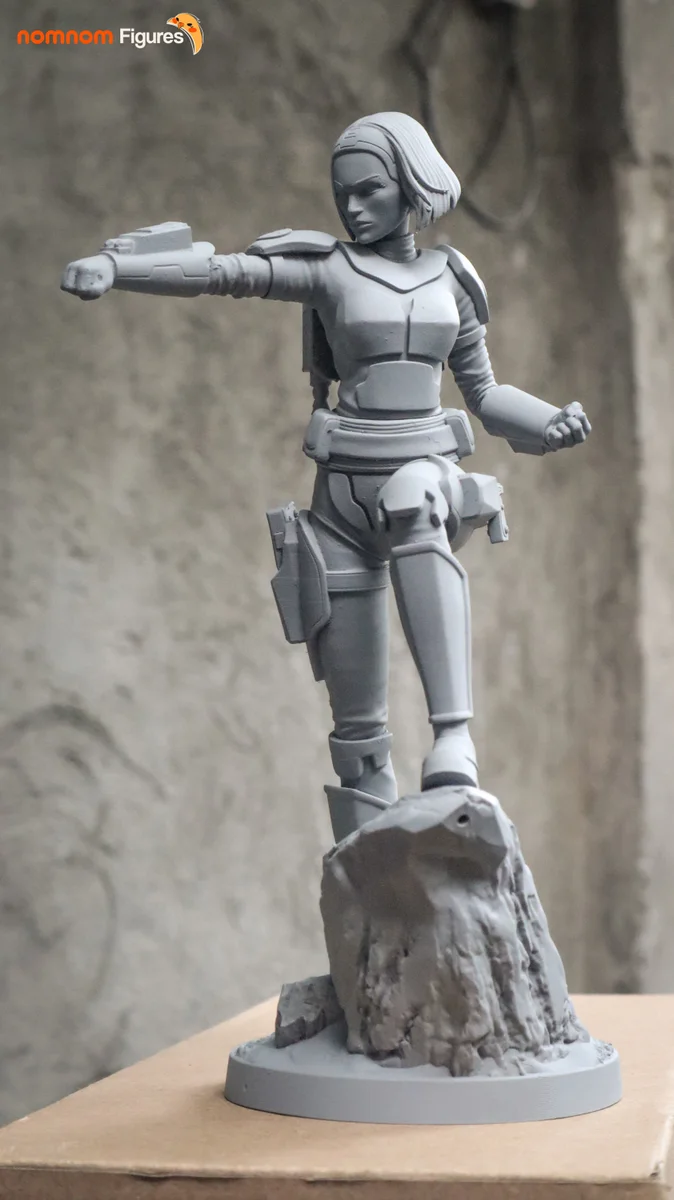 Bo-Katan Kryze | Fan Art | 3D Printed Resin Model Garage Kit | *Un-Painted* | Nomnom 9