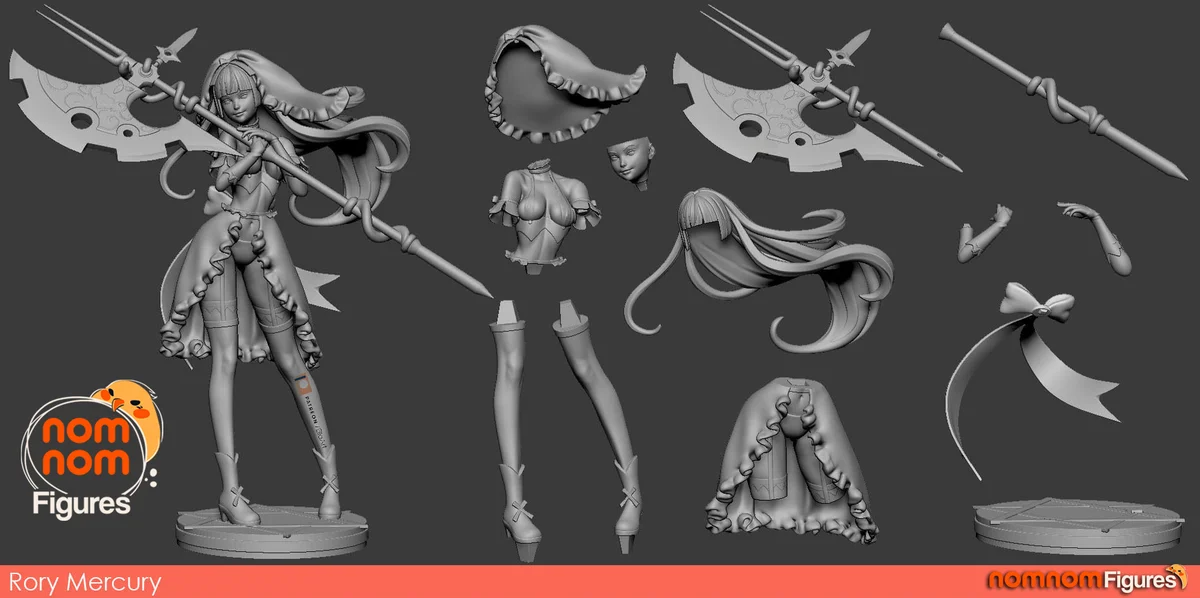 Rory Mercury | Fan Art | 3D Printed Resin Model Garage Kit | *Un-Painted* | Nomnom 4