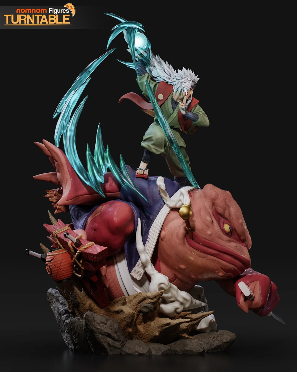 Jiraiya | Fan Art | 3D Printed Resin Model Garage Kit | *Un-Painted* | Nomnom 7