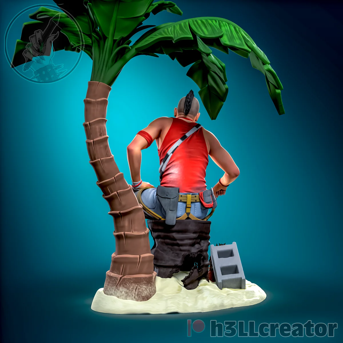 Vaas | Fan Art | 3D Printed Resin Model Garage Kit | *Un-Painted* | H3LL Creator 8