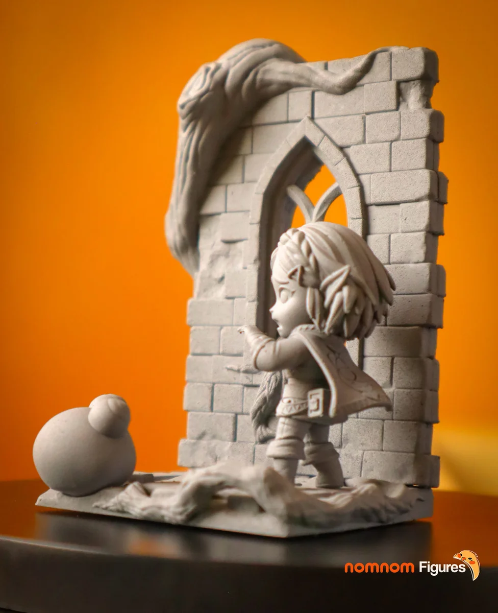 Chibi Zelda | Fan Art | 3D Printed Resin Model Garage Kit | *Un-Painted* | Nomnom 5
