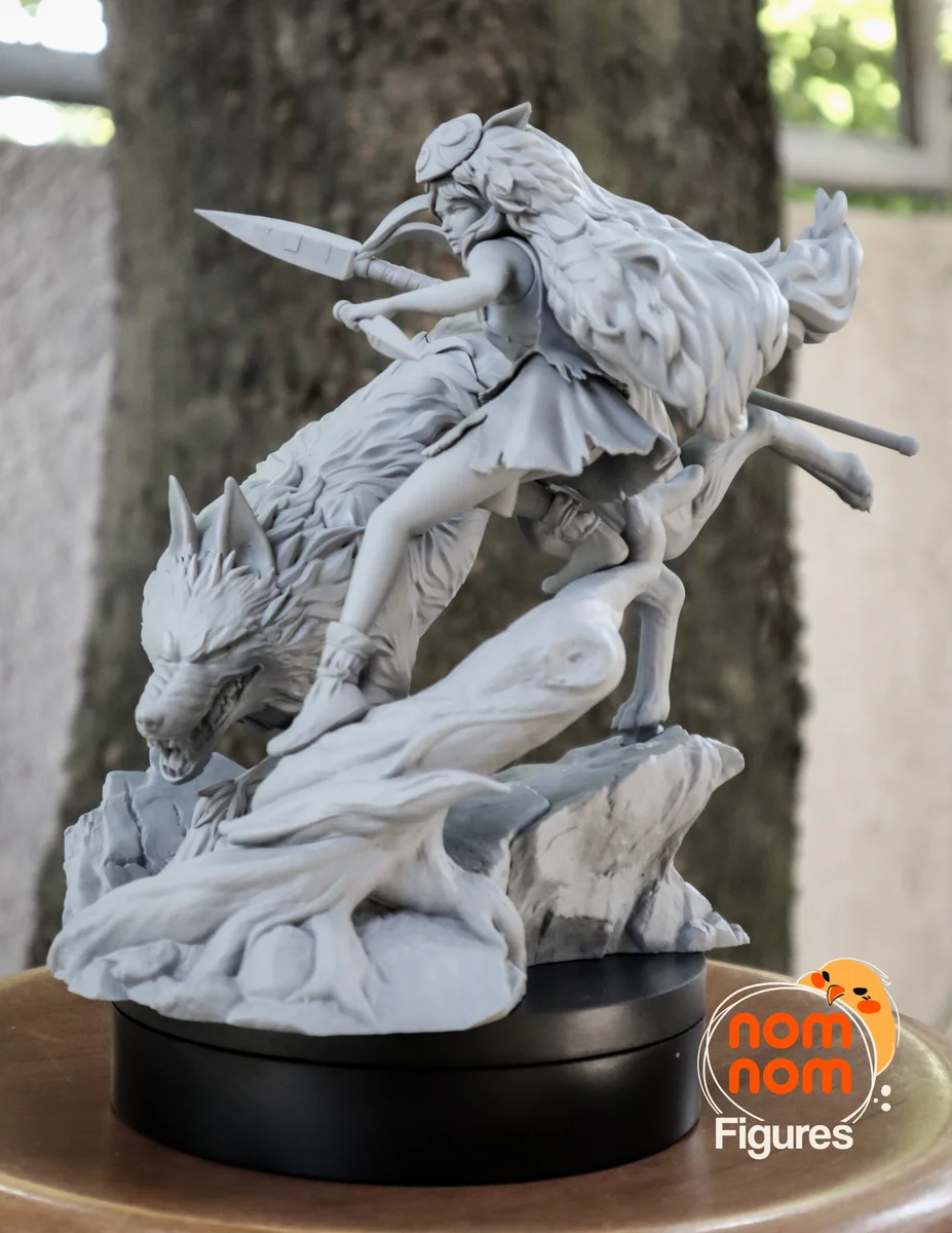Princess Mononoke | Fan Art | 3D Printed Resin Model Garage Kit | *Un-Painted* | Nomnom 6