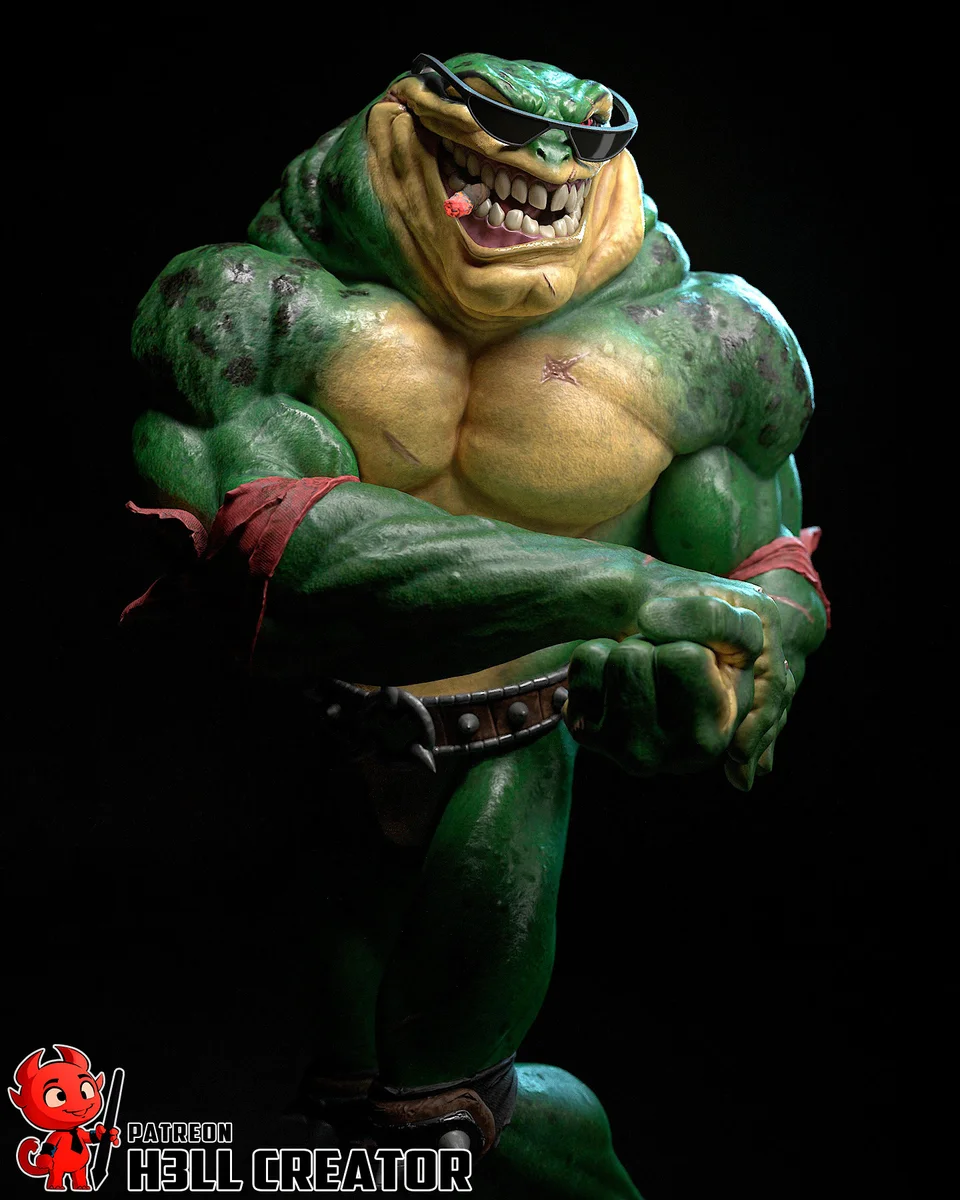 Rash | Fan Art | 3D Printed Resin Model Garage Kit | *Un-Painted* | H3LL Creator 6