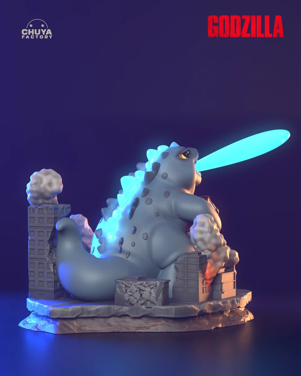 Chibi Godzilla | Fan Art | 3D Printed Resin Model Garage Kit | *Un-Painted* | Chuya Factory 5