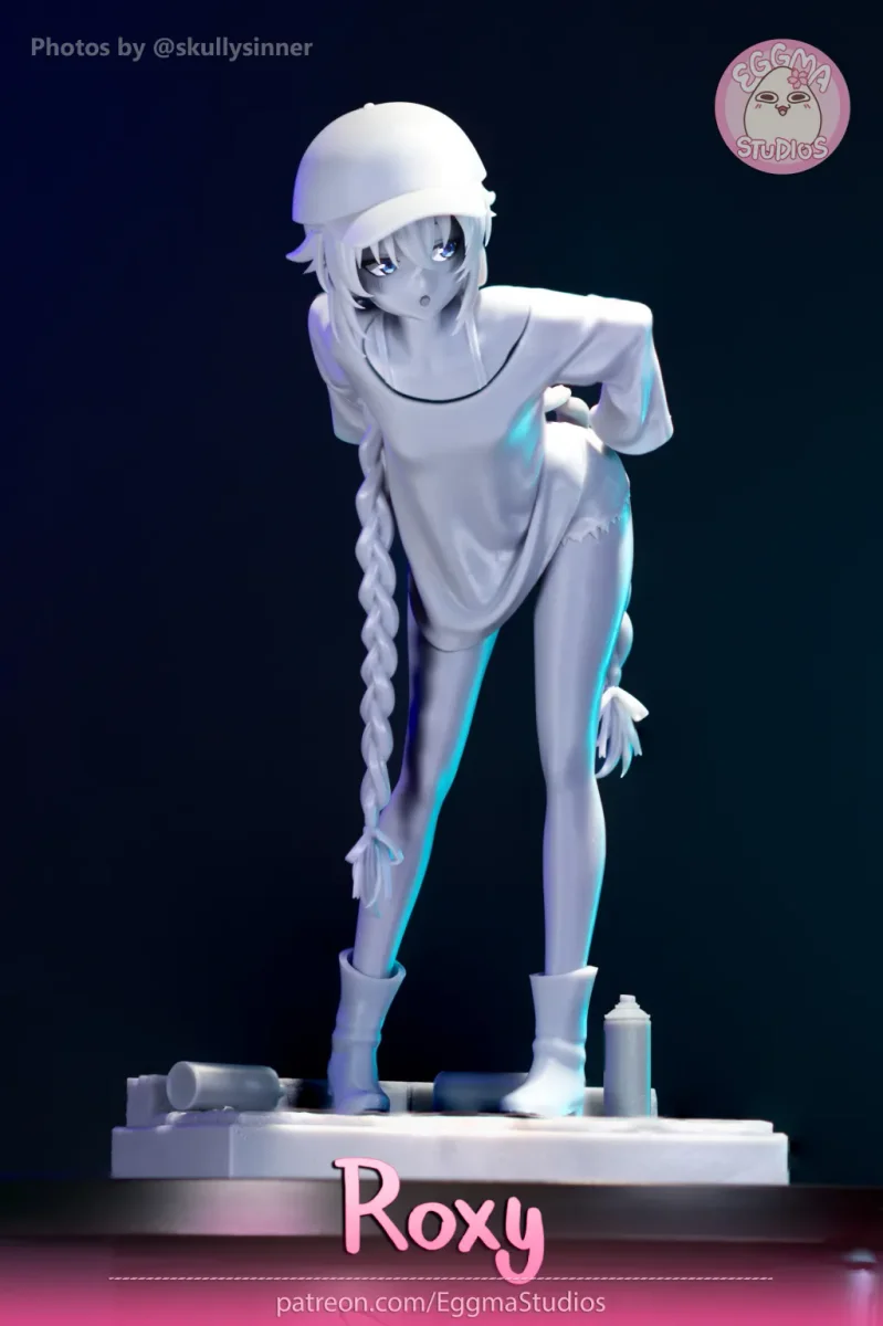 Roxy | Fan Art | 3D Printed Resin Model Garage Kit | *Un-Painted* | EggmaStudios 10