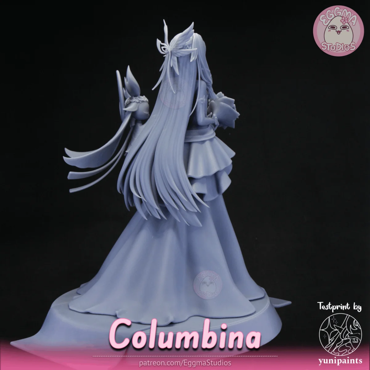 Columbina | Fan Art | 3D Printed Resin Model Garage Kit | *Un-Painted* | EggmaStudios 25