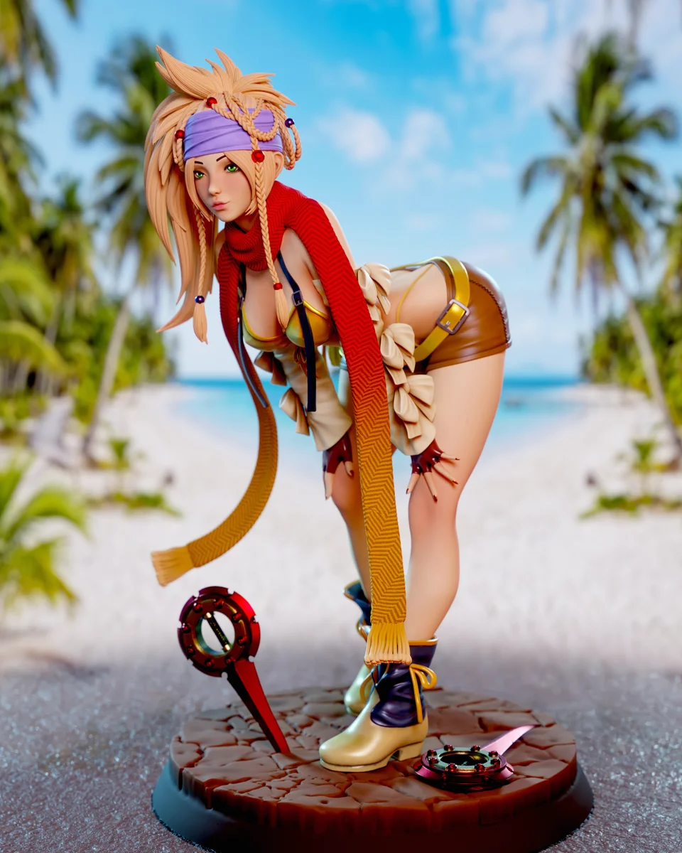 Rikku | Fan Art | 3D Printed Resin Model Garage Kit | *Un-Painted* | Momoji 3